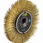 Fartools Mosazný drátěný kartáč šířka 20 mm Průměr 120 MM, otvor 20 MM, tloušťka 20 MM,  110898