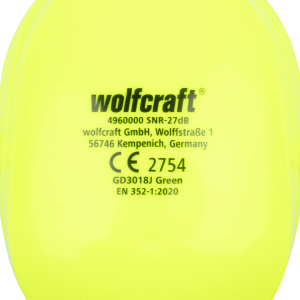 Wolfcraft Dětské chrániče sluchu, zelené 4960000